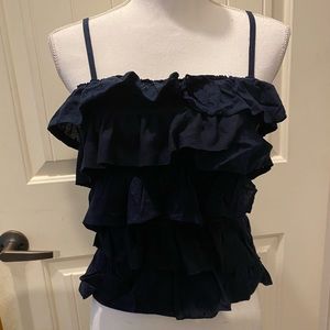 Hollister Lace Ruffle Tank Top- small